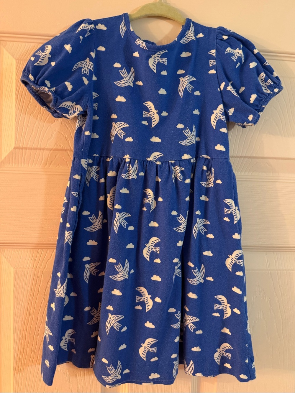 Mini Boden Short Sleeved Bird Print Dress